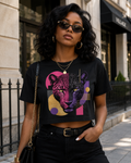 Crop top femme « Panthère Pop »