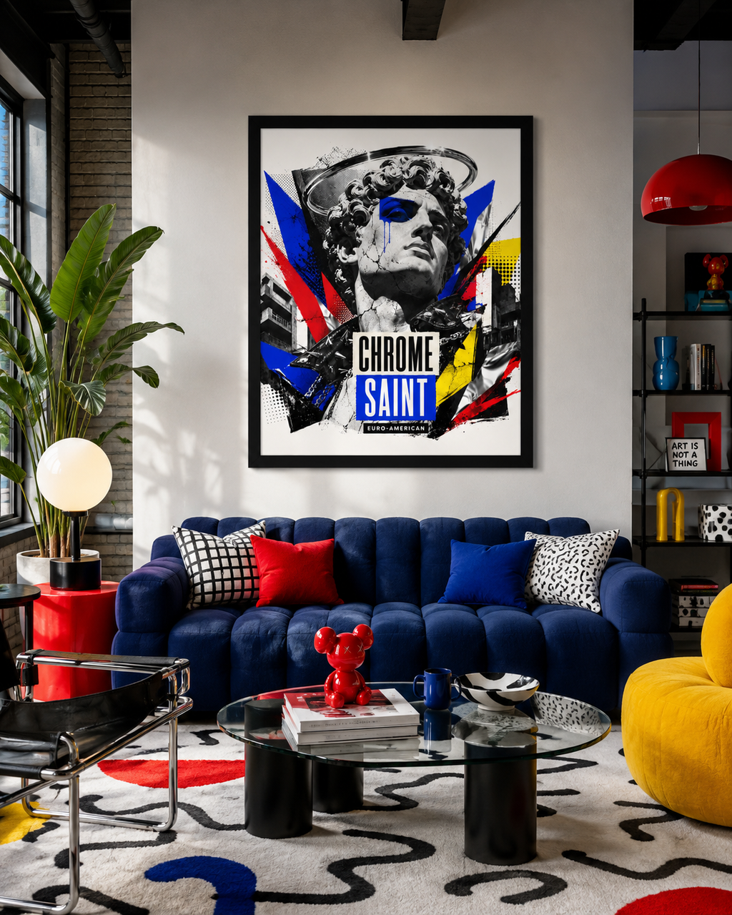 Chrome Saint – Affiche Pop Art Encadrée