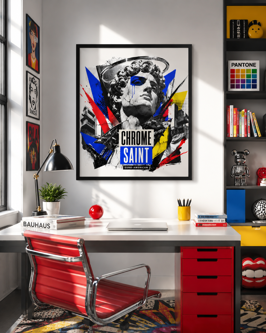 Chrome Saint – Affiche Pop Art Encadrée