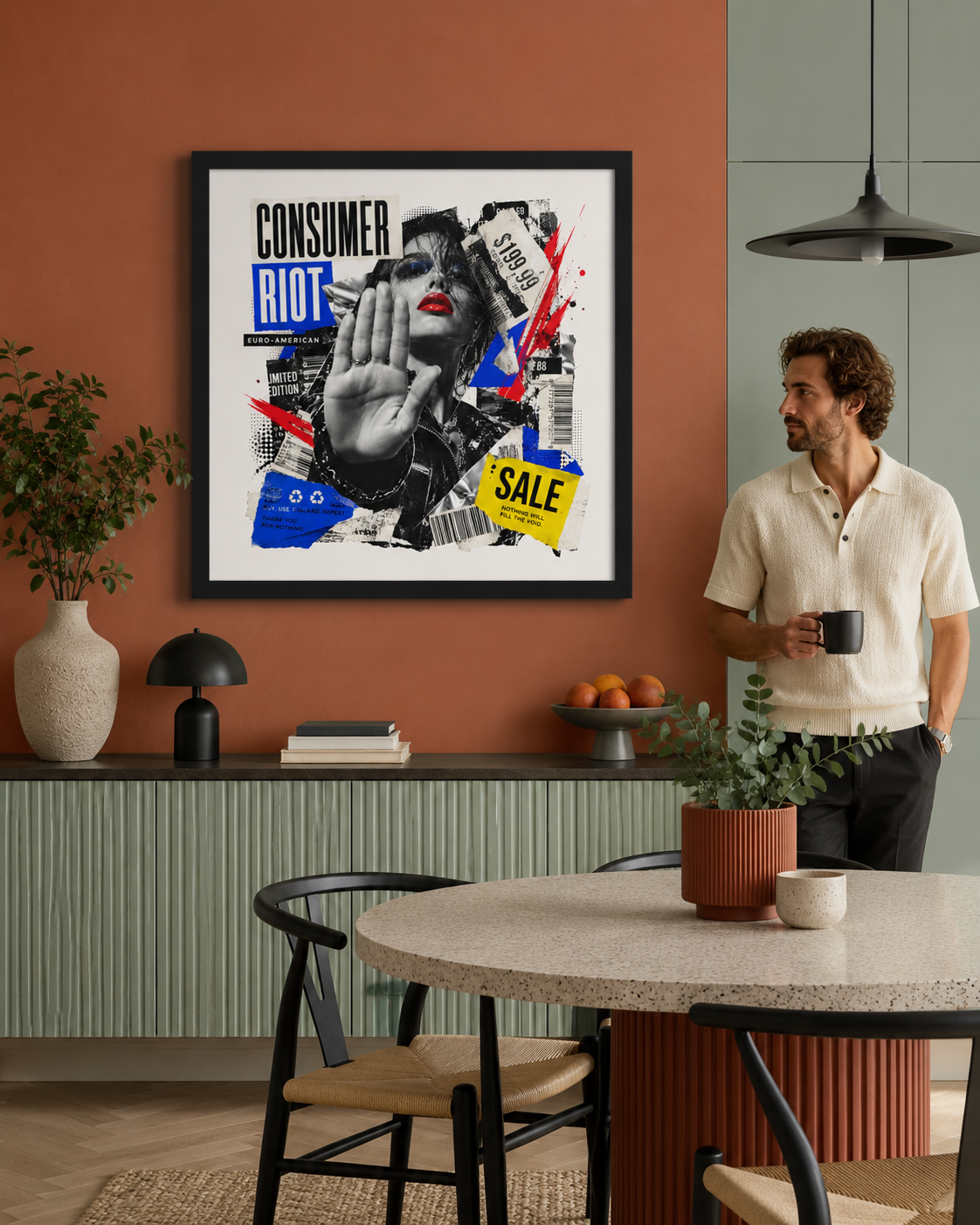 Tableau Pop Art Encadré « Consumer Riot »