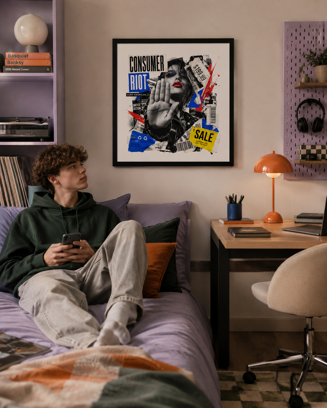 Tableau Pop Art Encadré « Consumer Riot »