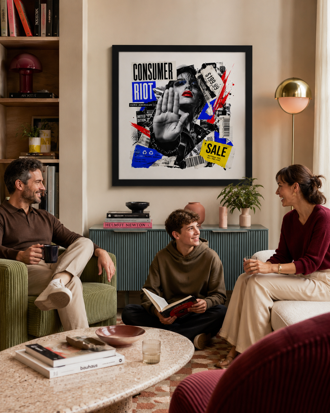 Tableau Pop Art Encadré « Consumer Riot »