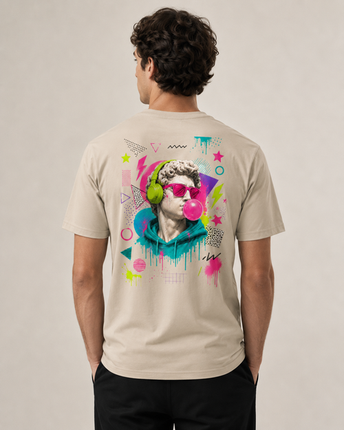 .T-shirt Pop Art “Statue Bubblegum”