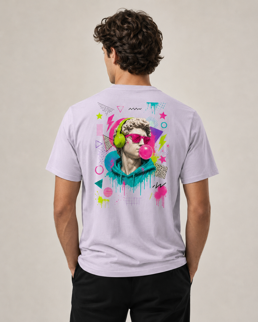 .T-shirt Pop Art “Statue Bubblegum”