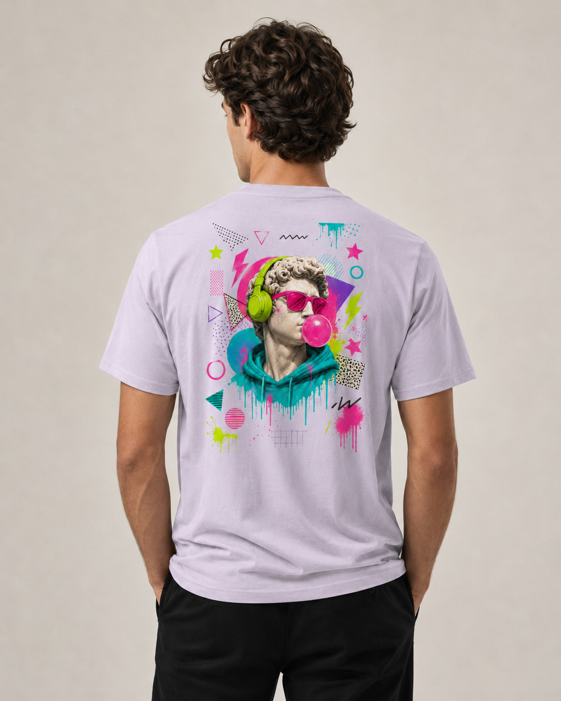.T-shirt Pop Art “Statue Bubblegum”