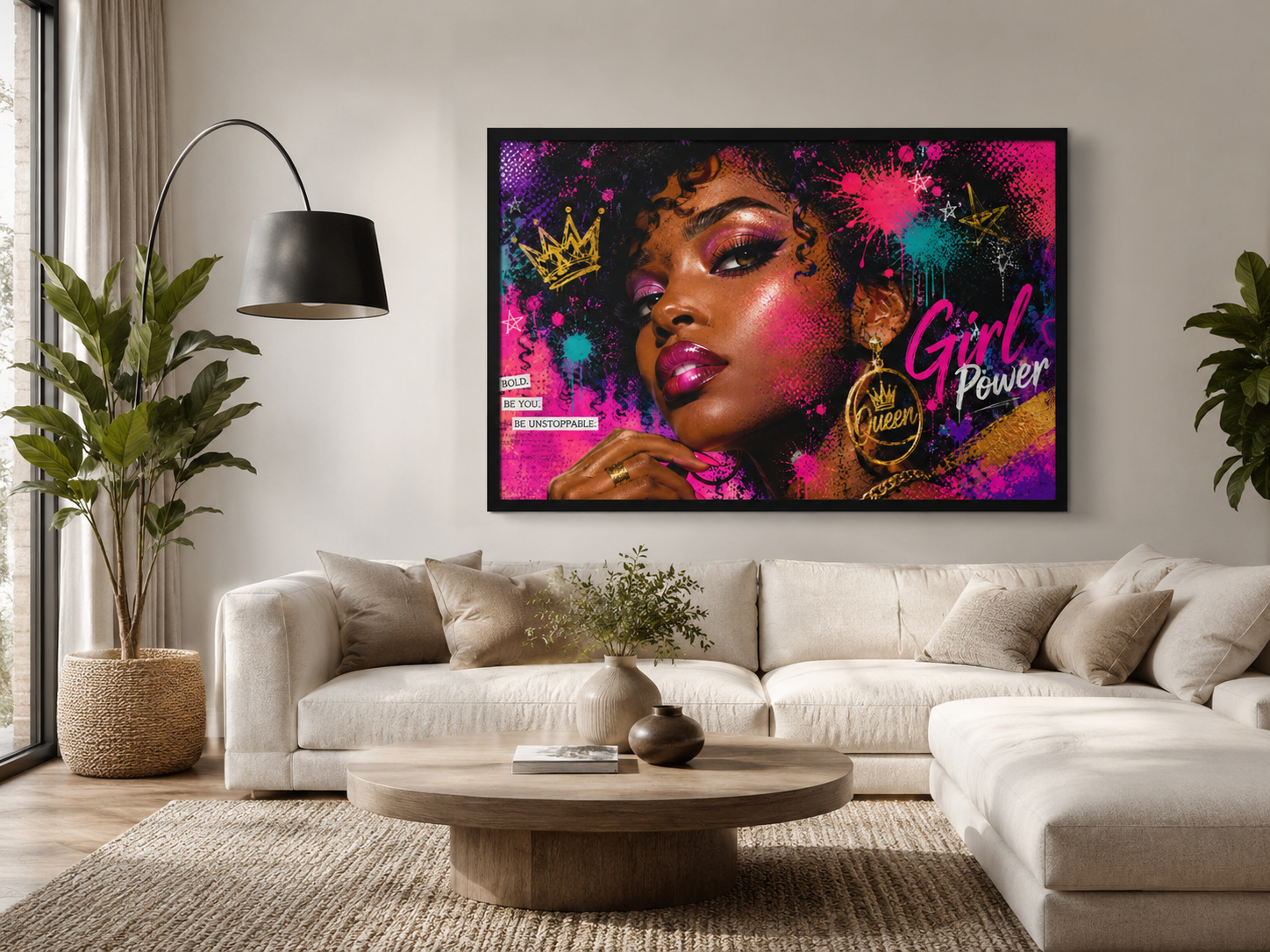 Tableau décoratif “Girl Power – Queen”