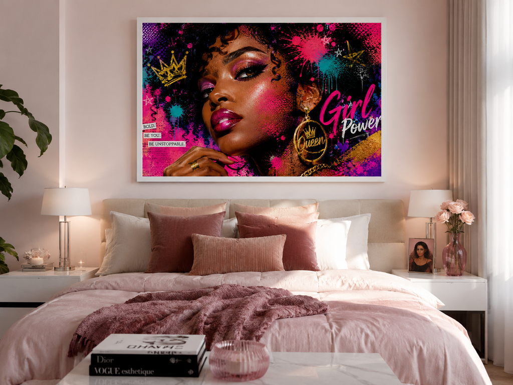 Tableau décoratif “Girl Power – Queen”
