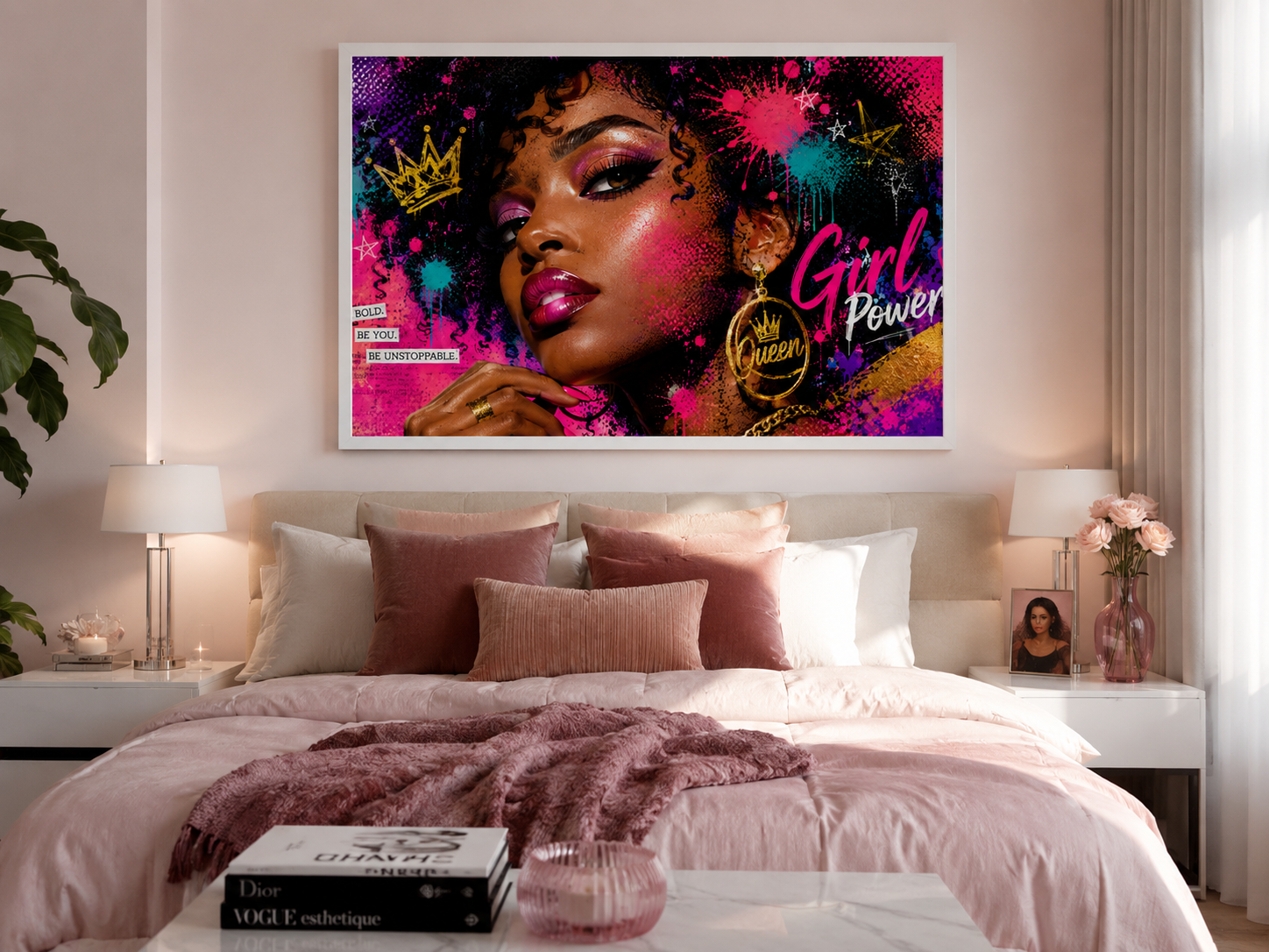 Tableau décoratif “Girl Power – Queen”