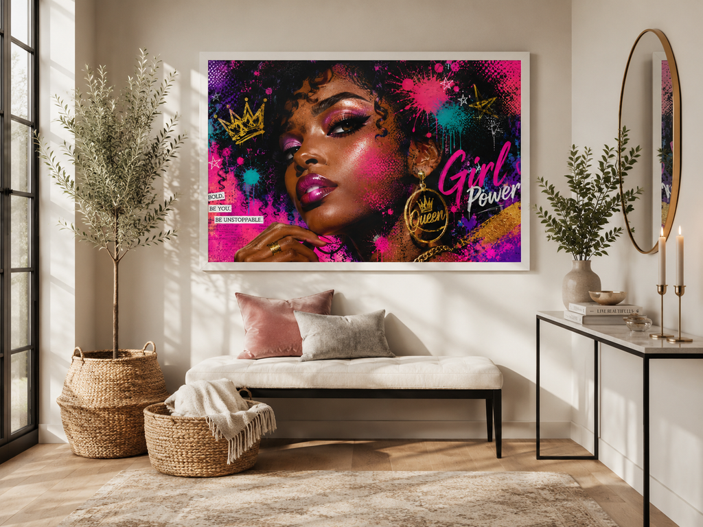 Tableau décoratif “Girl Power – Queen”