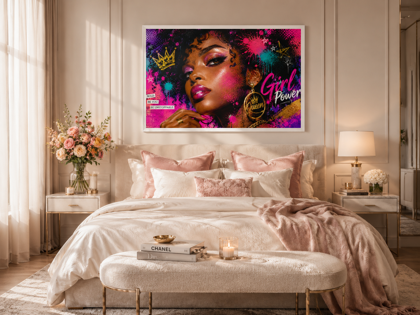 Tableau décoratif “Girl Power – Queen”