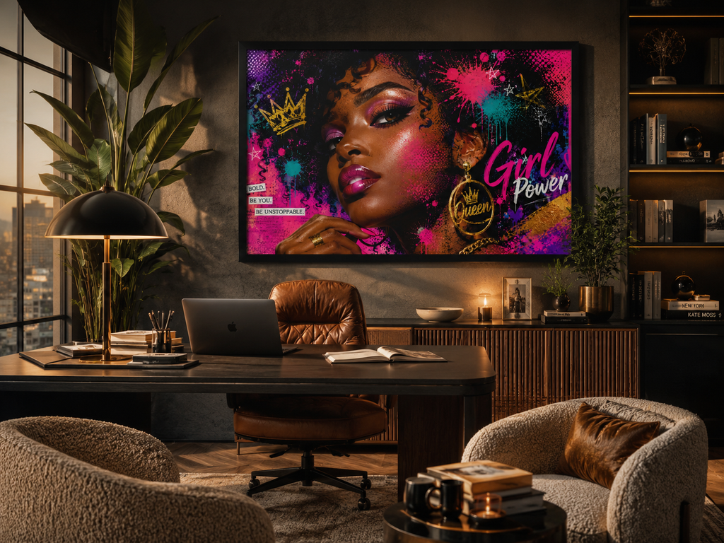 Tableau décoratif “Girl Power – Queen”