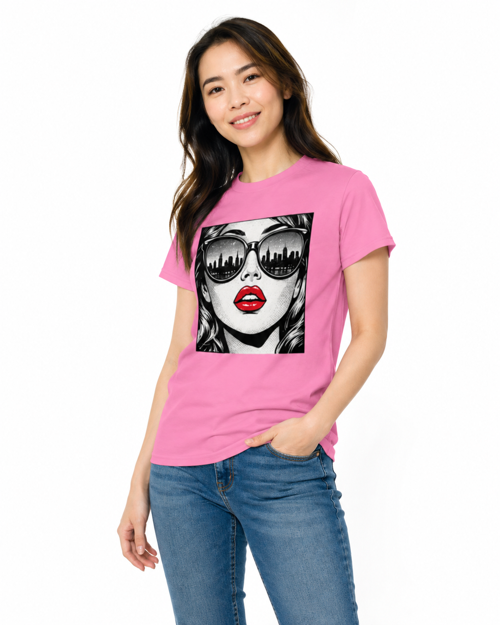T-shirt Femme Pop Art – City Girl