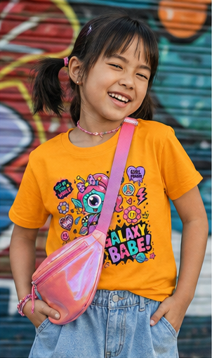 T-shirt enfant fille « Galaxy Babe »