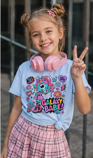 T-shirt enfant fille « Galaxy Babe »