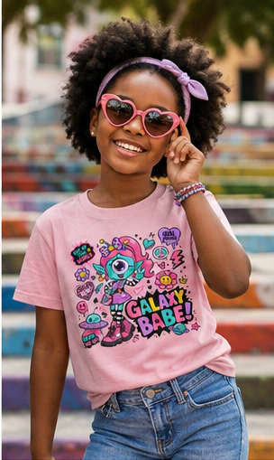 T-shirt enfant fille « Galaxy Babe »