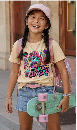 T-shirt enfant fille « Galaxy Babe »