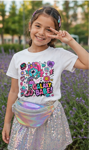 T-shirt enfant fille « Galaxy Babe »