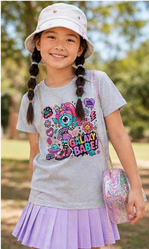 T-shirt enfant fille « Galaxy Babe »