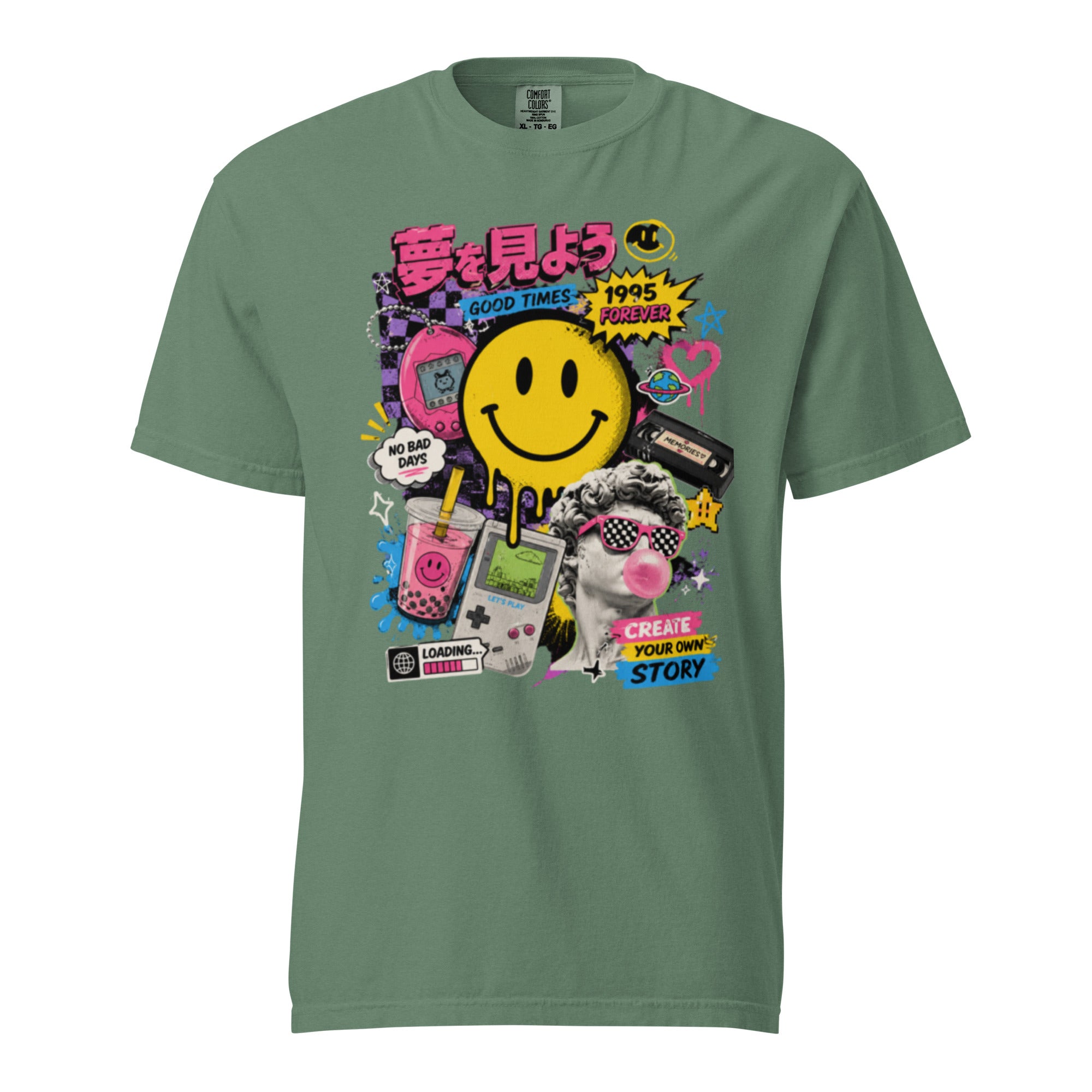 T-shirt Streetwear Rétro Smiley Y2K – Homme - Femme