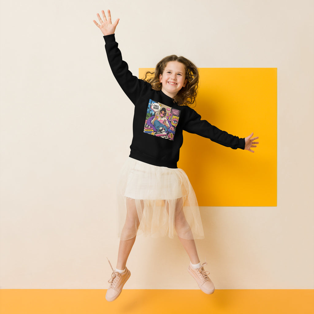 Sweatshirt enfant "Chill Mode" – Style Pop & Good Vibes